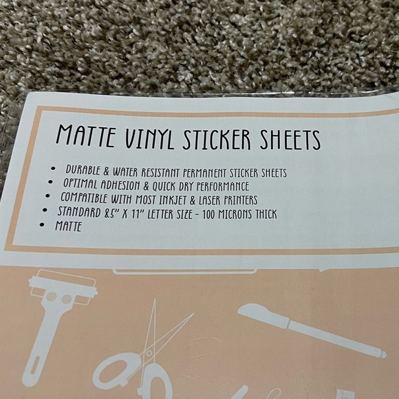 NEW Zicoto Vinyl Sticker Sheets - Picture 3 of 3
